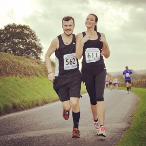 Us doing the Salisbury Half Marathon last October